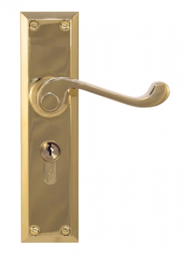 Lever Lock (CC 47.6mm) PVD PB 200x50mm
