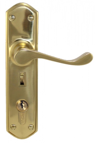 Lever Lock punched to suit myLOCK PVD PB 200x48mm