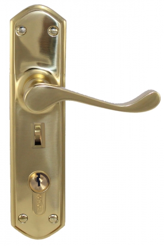 Lever Lock punched to suit myLOCK PVD PB 230x48mm