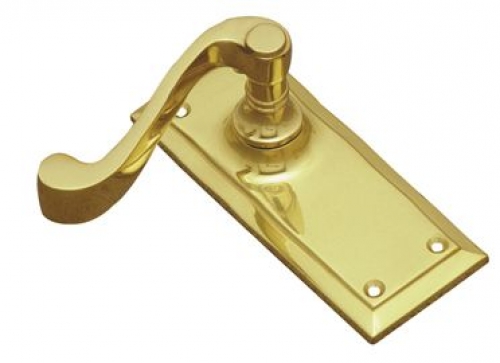 Lever Latch (Forged Virgin Brass) PB 125x50mm