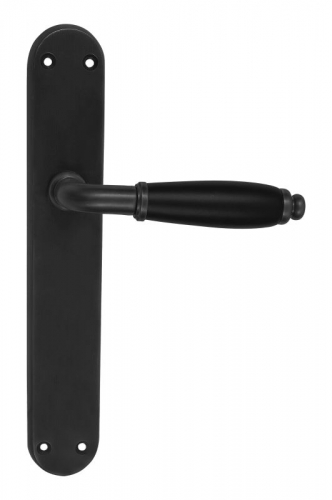Lever Handle Passage Set Black 255x42mm