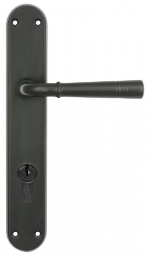 Lever Handle Entrance Set (CC 85mm) Black 255x42mm