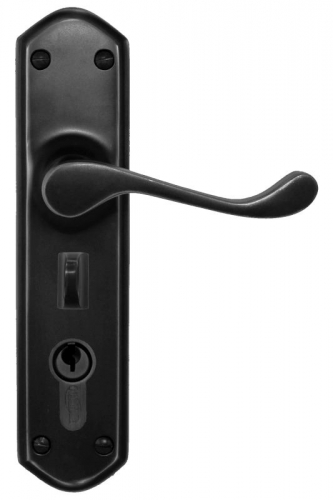 Lever Entrance Set myLOCK Black 200x48mm