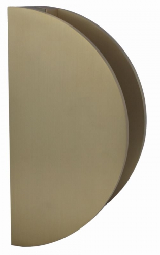 Entry Handle 1/2 Moon Double Satin Brass 500mm